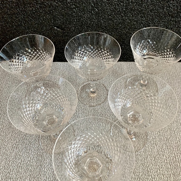 Mid-Century Modern Crystal Stemware Barware Sherry Cocktail - Set of 6 - Picture 3 of 5